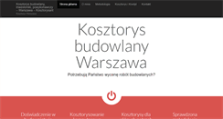 Desktop Screenshot of kosztorys.waw.pl