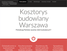 Tablet Screenshot of kosztorys.waw.pl